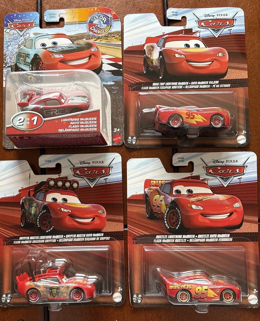 Disney Pixar Cars Die-Cast Metal 1:55 Scale Cryptid Buster Lightning McQueen Lot